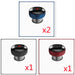 2Blue Red black