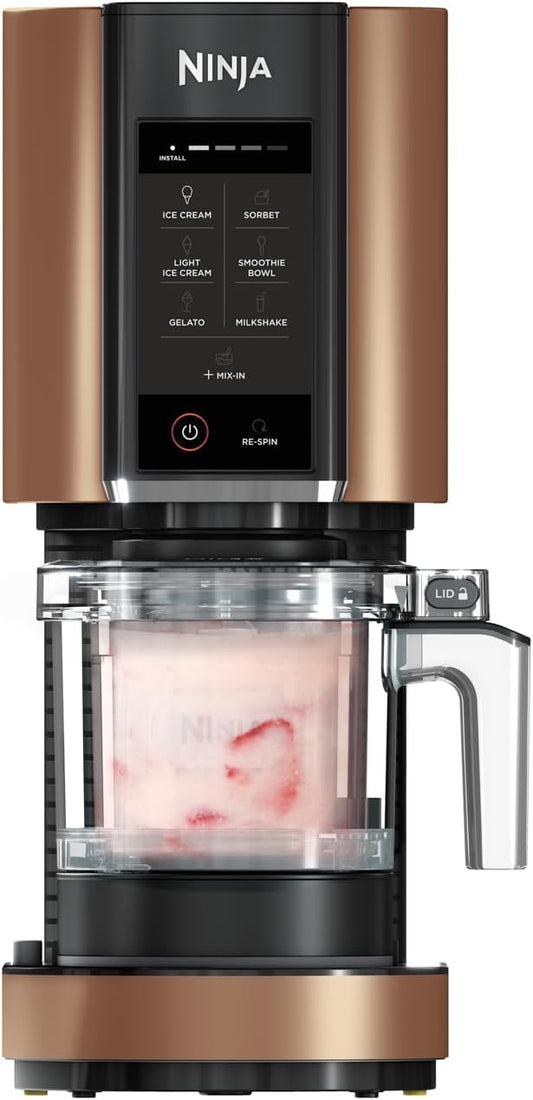 Ninja CREAMi Ice Cream Maker Black & Copper, NC300UKCP