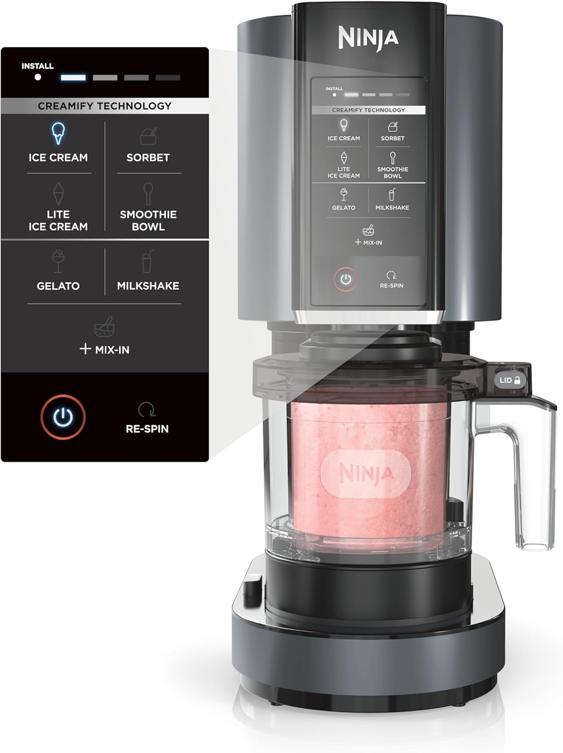 Ninja CREAMi Ice Cream Maker Black, NC299AMZ