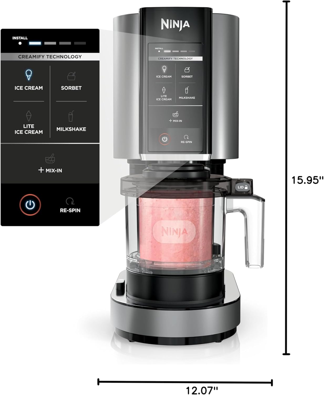 Ninja CREAMi Ice Cream Maker Black, NC299AMZ