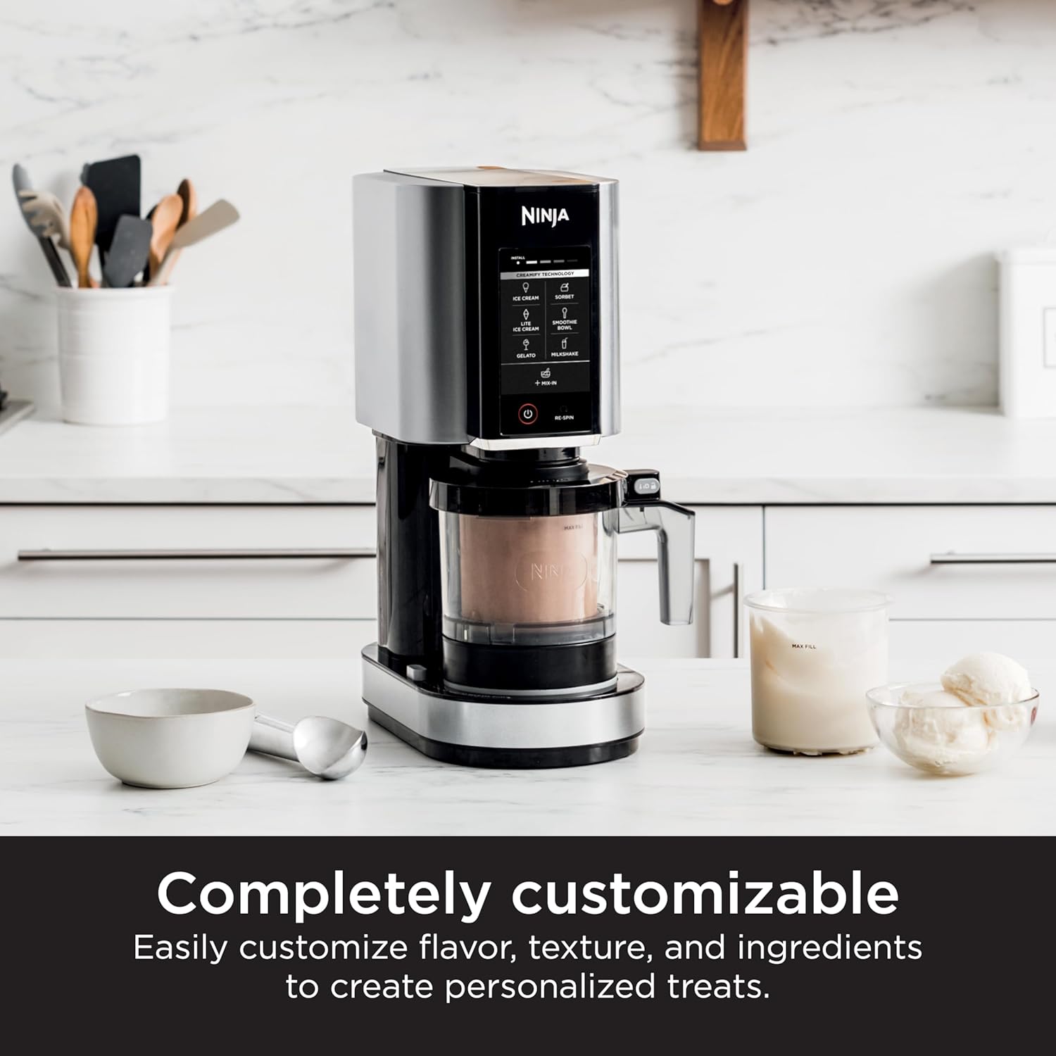 Ninja CREAMi Ice Cream Maker, Silver NC301