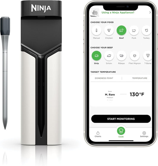 Ninja ProChef Wireless Meat Thermometer Waterproof, WP100