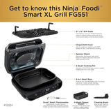 Ninja Foodi Smart XL Grill: 6-in-1 Precision Indoor Cooking FG551